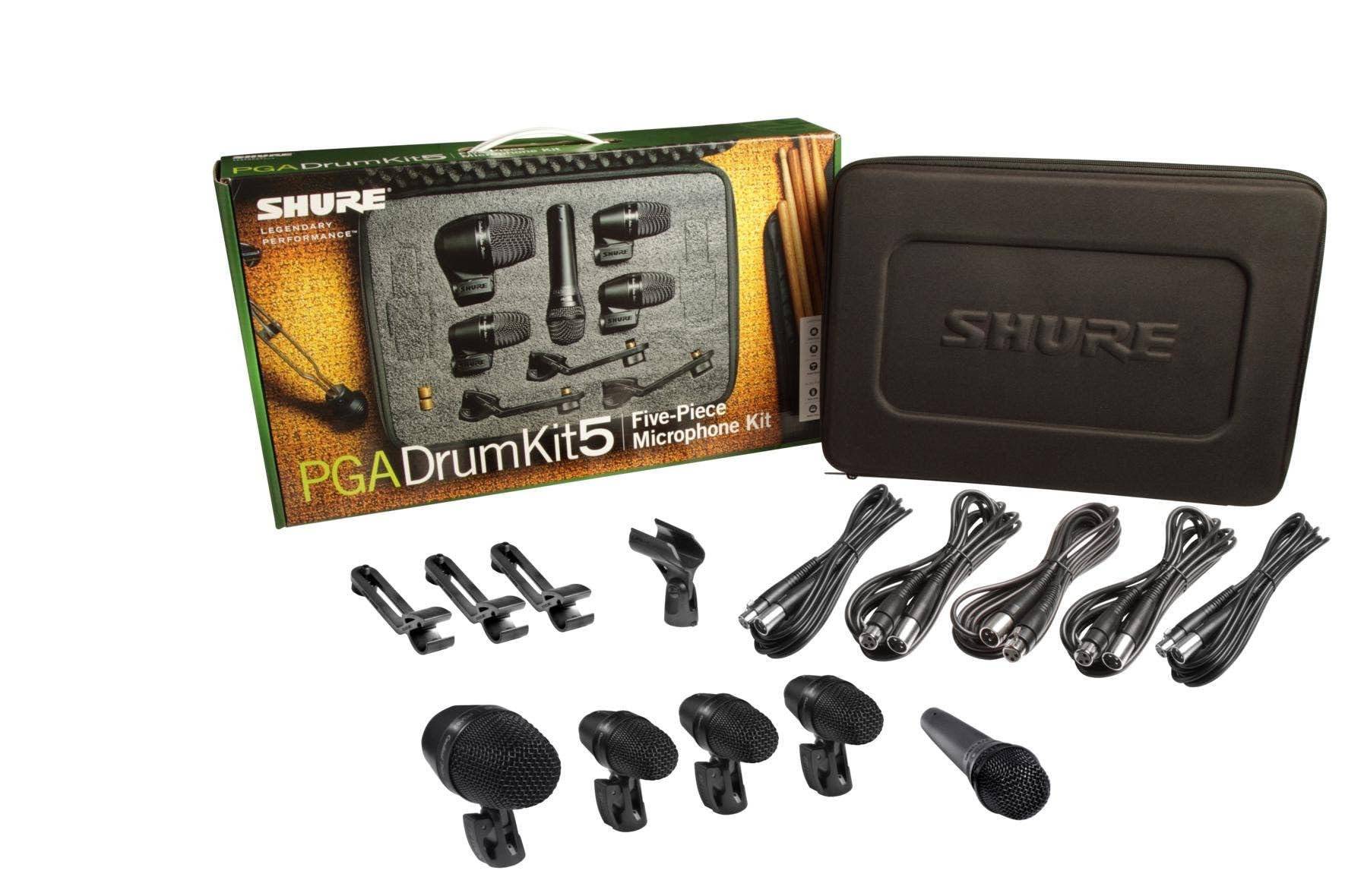 SHURE PGA DrumKit5 マイクキット Amazon | 【国内正規品】SHURE ドラム用マイクロホンキット 5本